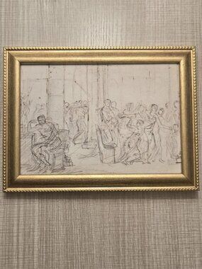 Jacques Louis David "The Lictors Bringing Brutus..." Art Reproduction